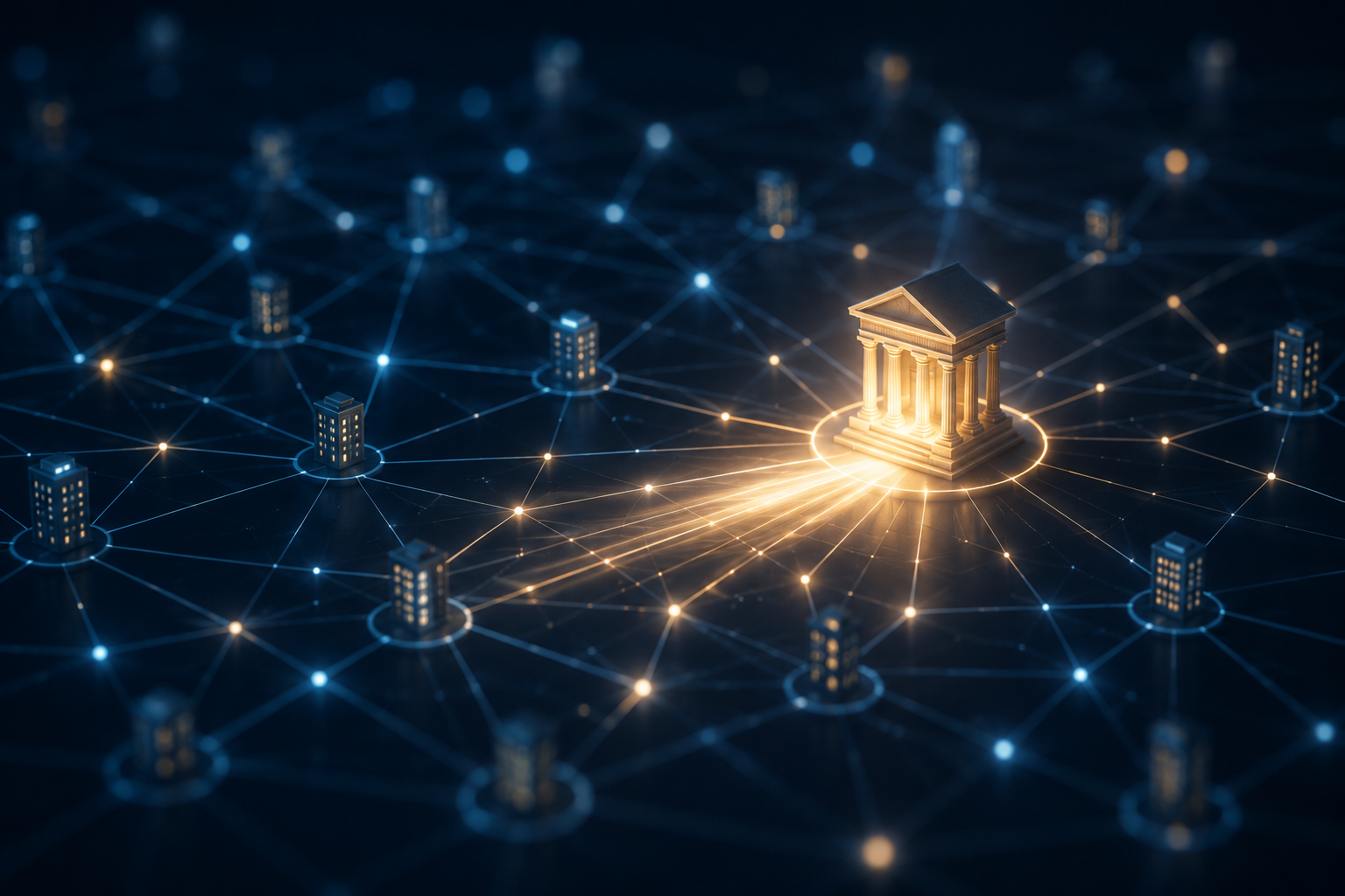 Despacho de abogados destacando dentro de una red de inteligencia artificial al ser recomendado por la IA